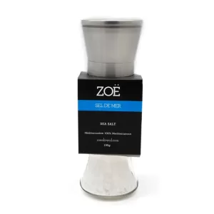 Sea salt 190g in reusable glass mill
