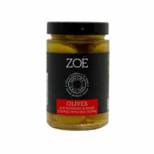 Zoë Green Olives Stuffed With Sweet Red Pepper