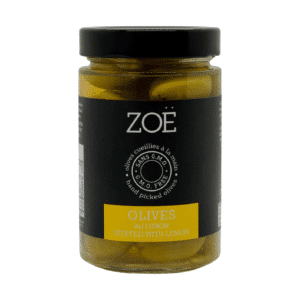 Zoë Green Olives Stuffed With Lemon Peel
