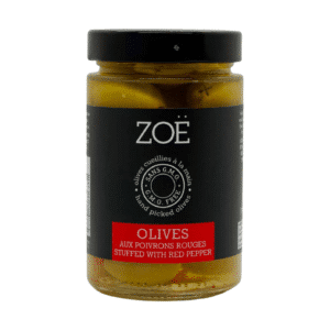 Zoë Green Olives Stuffed With Sweet Red Pepper